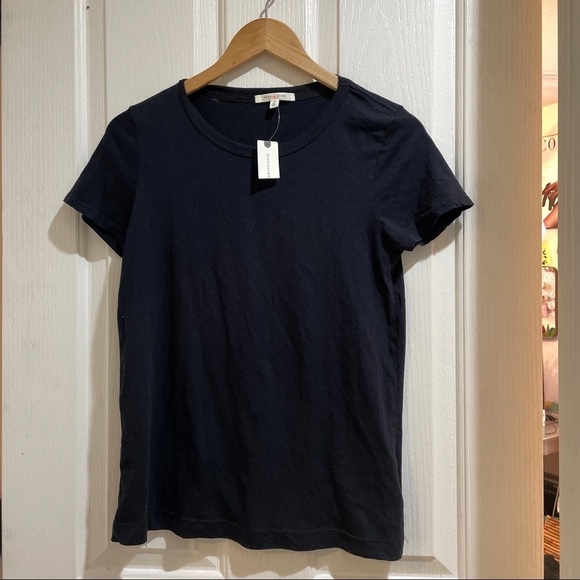Nwt Anthropologie Crew Neck Cotton Tee T-Shirt Pure + Good Size XS New Anthro - Picture 5 of 5